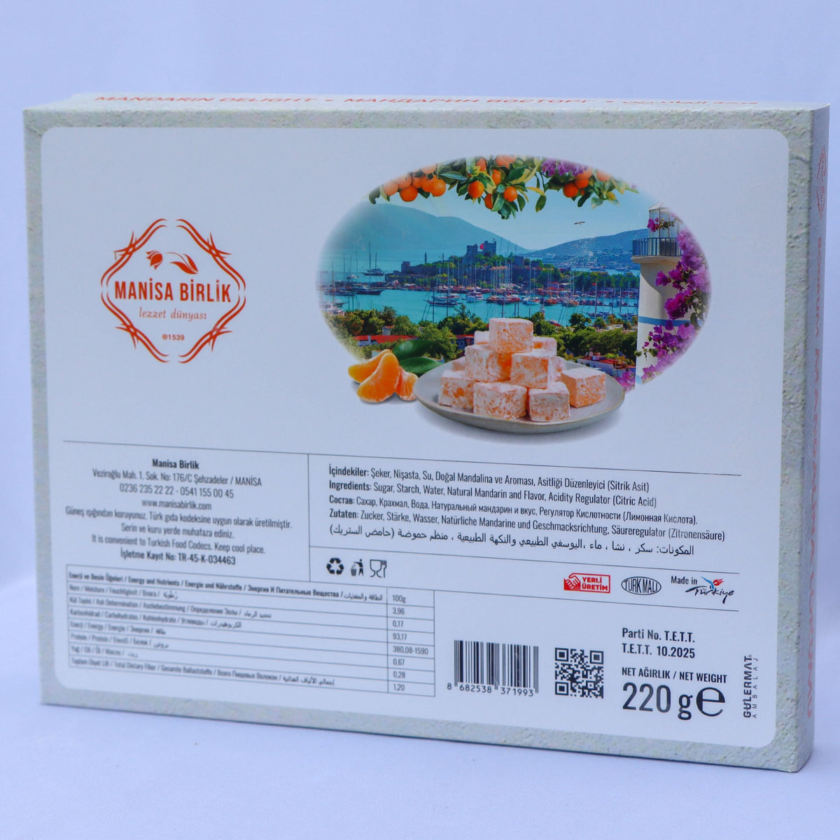 Bodrum Mandalina Lokumu 220 gr