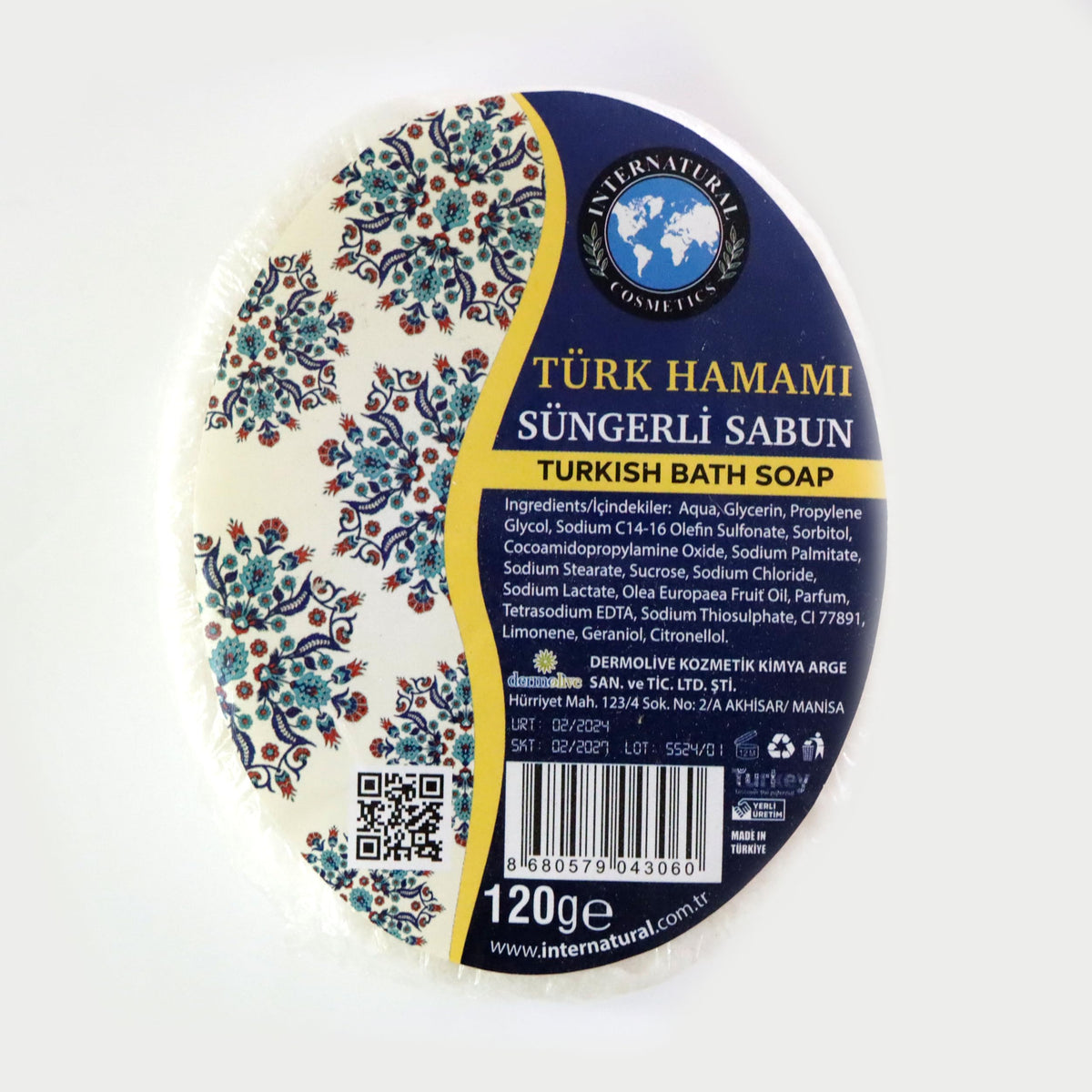 Manisa Birlik Süngerli Doğal Sabun 120 Gr