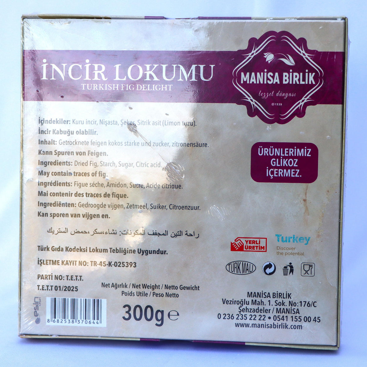 Manisa Birlik İncir Lokumu