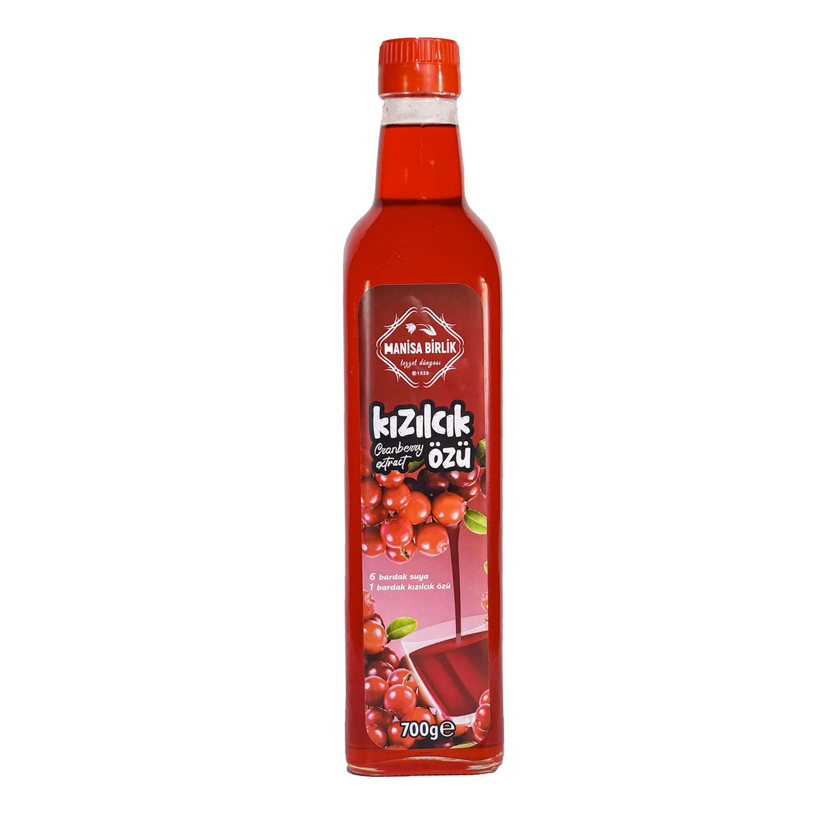 Manisa Birlik Doğal Kızılcık Özü 700 ml Konsantre