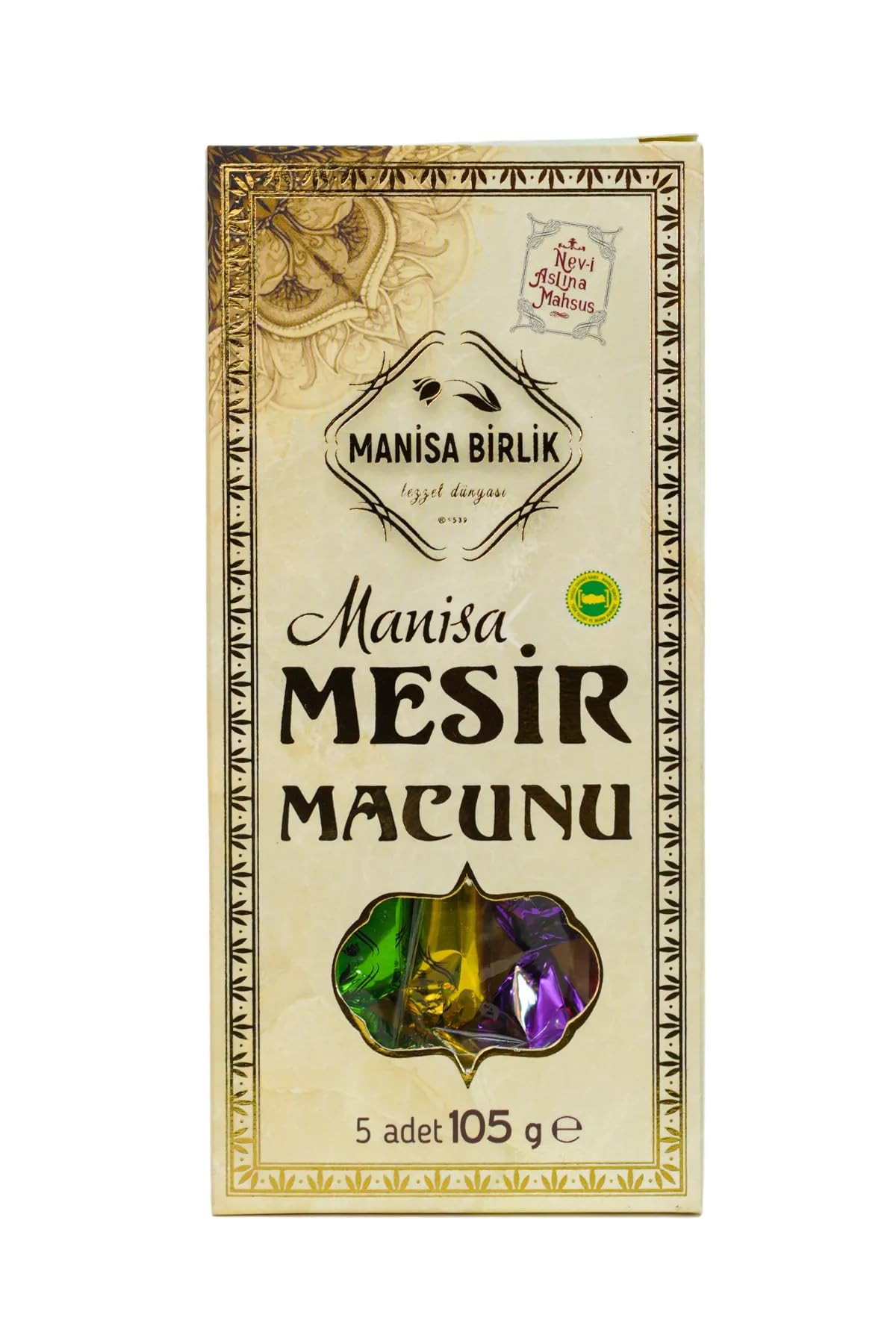 Mesir Macunu Glikozsuz 5li Çubuk Tek Paket 105 gr